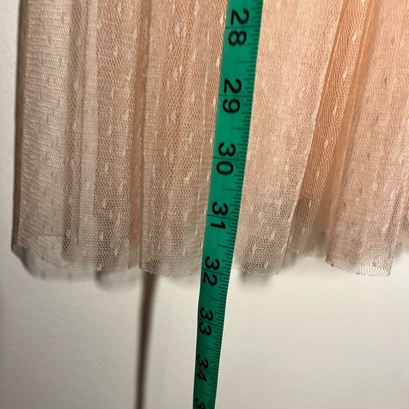 Romeo + Juliet Couture Sheer Feminine Pink Peach Dress - Picture 10 of 12